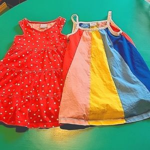 Hanna Andersson summer dress bundle size 3/4